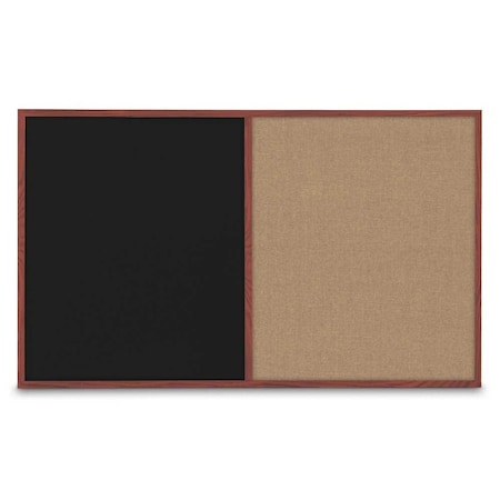 United Visual Products Enclosed Corkboard, 1 Door, 18"x24", 4" Fra, UV3400-BRONZE-FORBO UV3400-BRONZE-FORBO